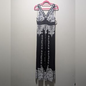 Style & Co. Black and White Maxi Dress